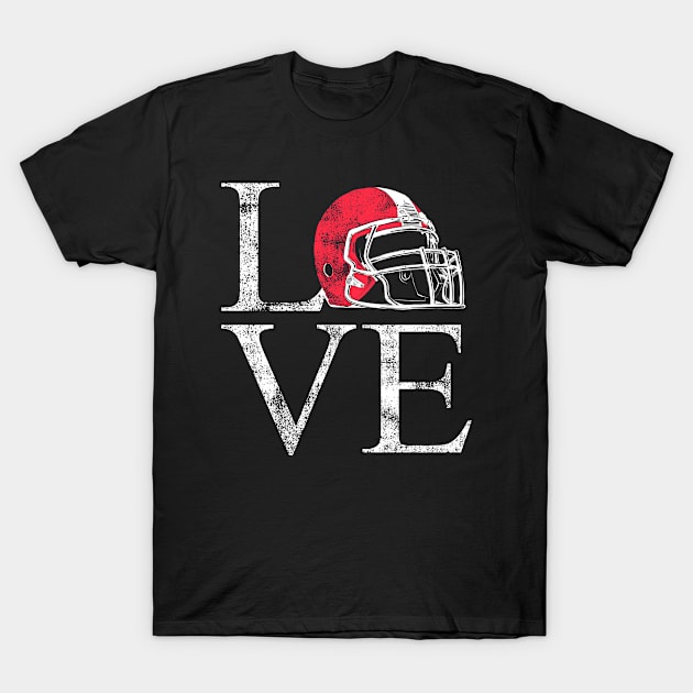 Love American Football T-Shirt by stayilbee